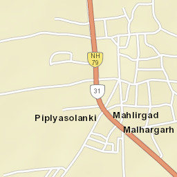 Malhargarh Street Map