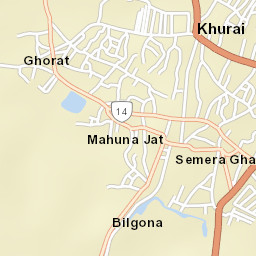 Khurai Street Map