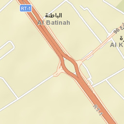 Al Khābūrah Street Map