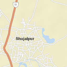 Shujalpur Street Map