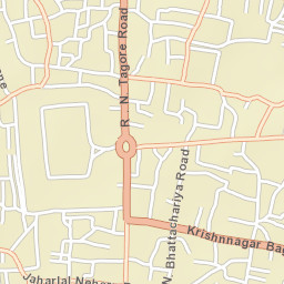Nadia district Street Map