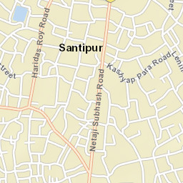 Santipur Street Map