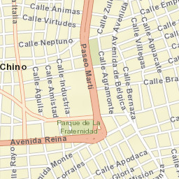 Centro Habana Street Map