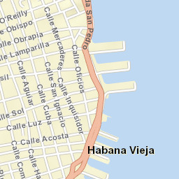 La Habana Vieja Street Map