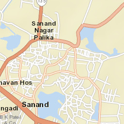 Sanand Street Map