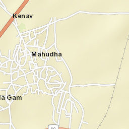 Mahudha Street Map