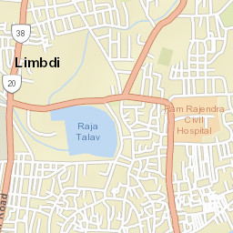 Limbdi Street Map