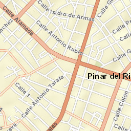 Pinar del Río Street Map