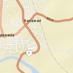 Sanawad Street Map