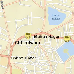 Chhindwara Street Map