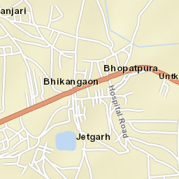 Bhikangaon Street Map