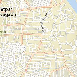 Jetpur (Navagadh) Street Map