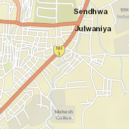 Sendhwa Street Map
