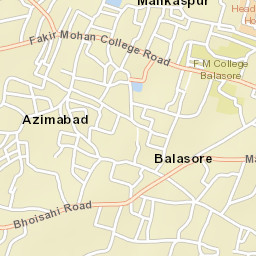 Balasore Street Map