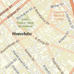 Honolulu, Hawai'i Street Map