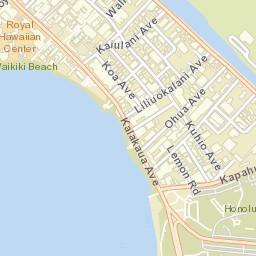 waikiki beach, US Street Map