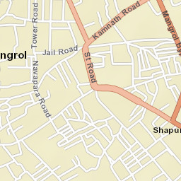 Mangrol Street Map