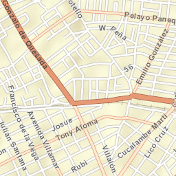 Las Tunas Street Map