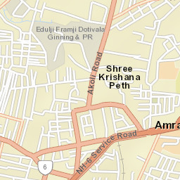 Amravati Division Street Map