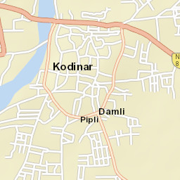 Kodinar Street Map