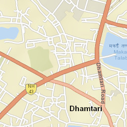Dhamtari Street Map