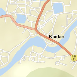 Kanker Street Map