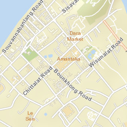 Luang Prabang Street Map