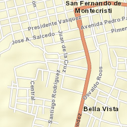San Fernando de Monte Cristi Street Map