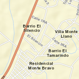 Monte Llano Street Map