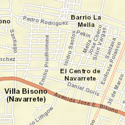 Villa Bisonó Street Map
