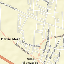 Villa González Street Map