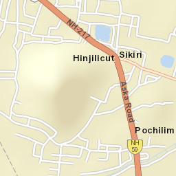 Hinjilikatu Street Map