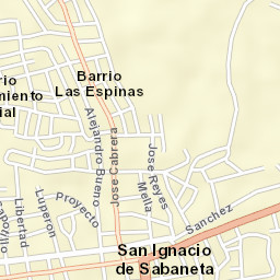 Sabaneta Street Map