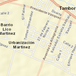 Tamboril Street Map