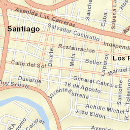 Santiago de los Caballeros Street Map