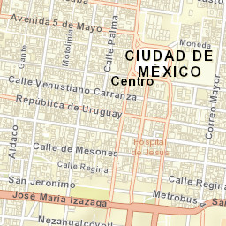 Mexico City, Mexico Street Map