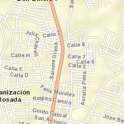 Tenares Street Map