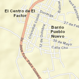 El Factor Street Map