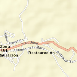 Restauración Street Map