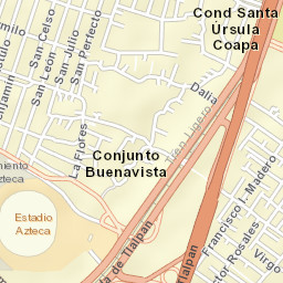 Mexican Aztec Street Map