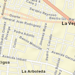 Concepción de La Vega Street Map