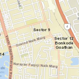 Kopar Khairane Street Map