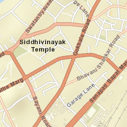 Prabhadevi Street Map