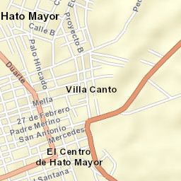 Hato Mayor del Rey Street Map