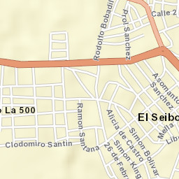 Santa Cruz de El Seibo Street Map