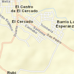 Cercado Abajo Street Map