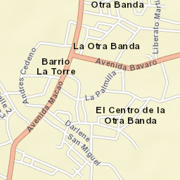 Otra Banda Street Map