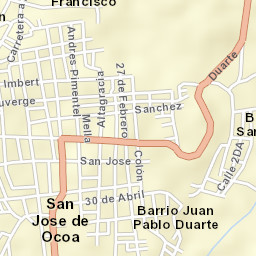 San José de Ocoa Street Map