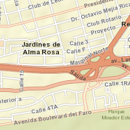 Santo Domingo Este Street Map