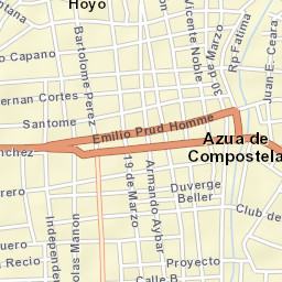 Azua Street Map